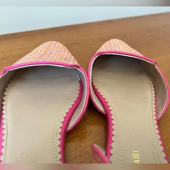 Isaac Mizrahi Shoes | Flat Woven Style Pink, Orange & Beige  | Size 8 - Picture 6 of 8